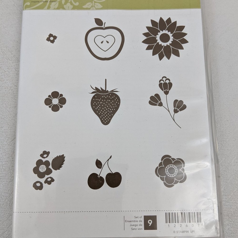 Stampin' Up Fruit & Flowers Unmounted